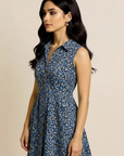 Dahlia - Floral - Midi Sleeveless