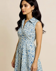 Dahlia - Floral - Midi Sleeveless