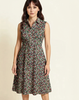 Dahlia - Floral - Midi Sleeveless