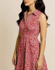 Dahlia - Floral - Midi Sleeveless