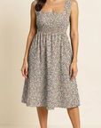 Daisy - Floral - Midi Sleeveless