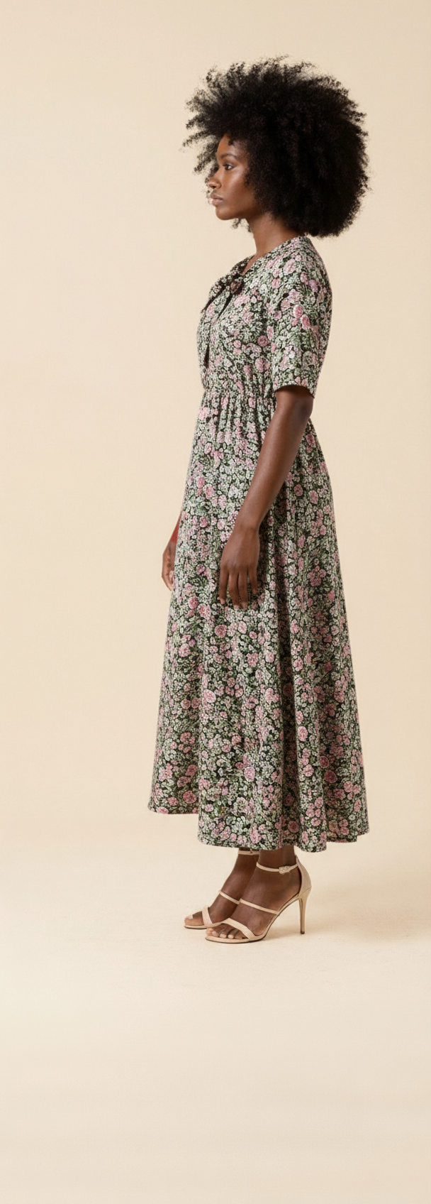 tunic embroidered dress Baltic Born Womens Eleanor Embroidered Midi Dress | Cream Floral