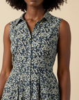 Dahlia - Floral - Midi Sleeveless