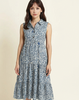 Periwinkle - Floral - Maxi Sleeveless