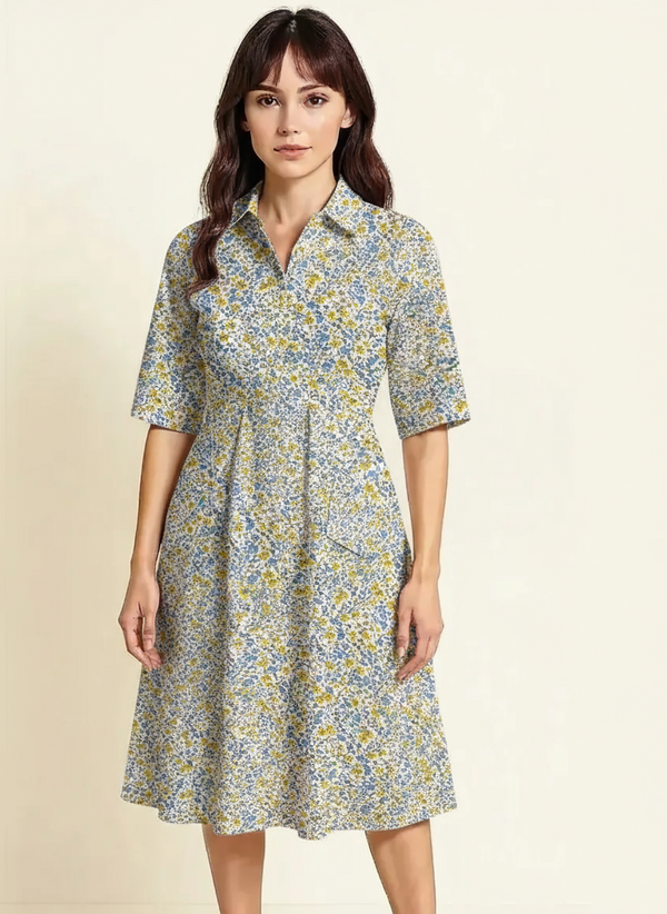 Dahlia - Floral - Midi