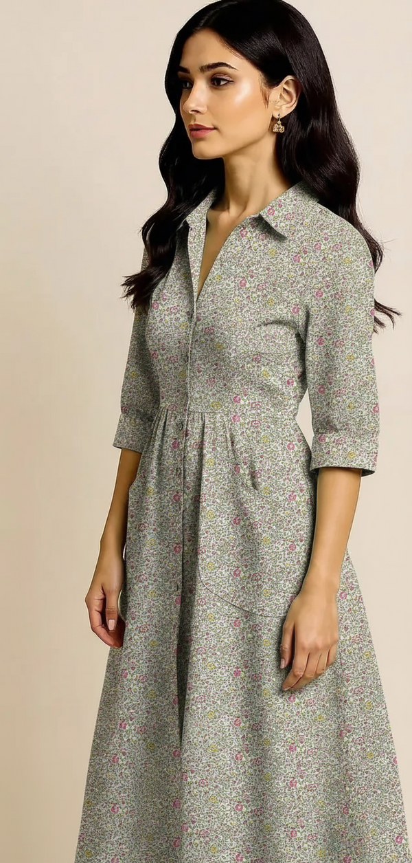 Dahlia - Floral - Midi